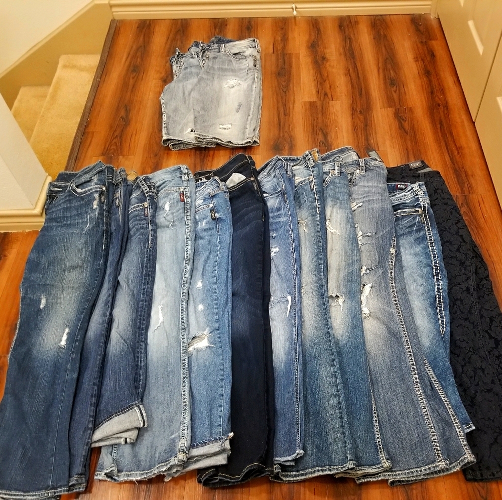 Silver Jeans Lot Bundle from Buckle and Maurices